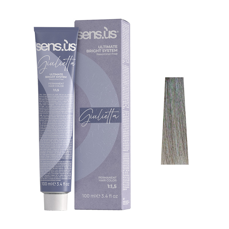 Крем-фарба для волосся Sens.ùs Giulietta 9.1 Very Light Ash Blonde, 100 ml - 1